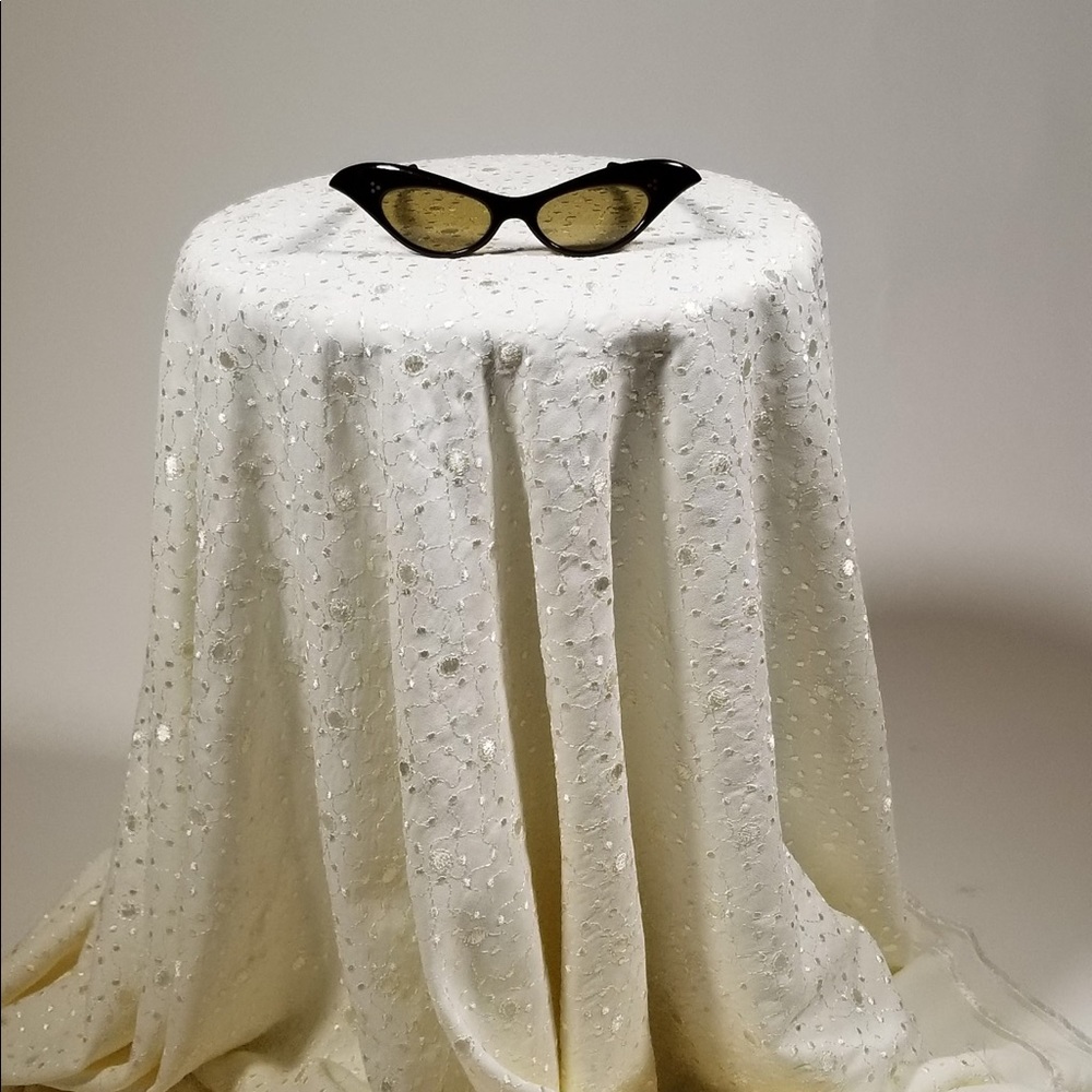 A.A.SUTAIN Fabulous 60’s  BLACK CAT Eye Sunglasses - Picture 3 of 8